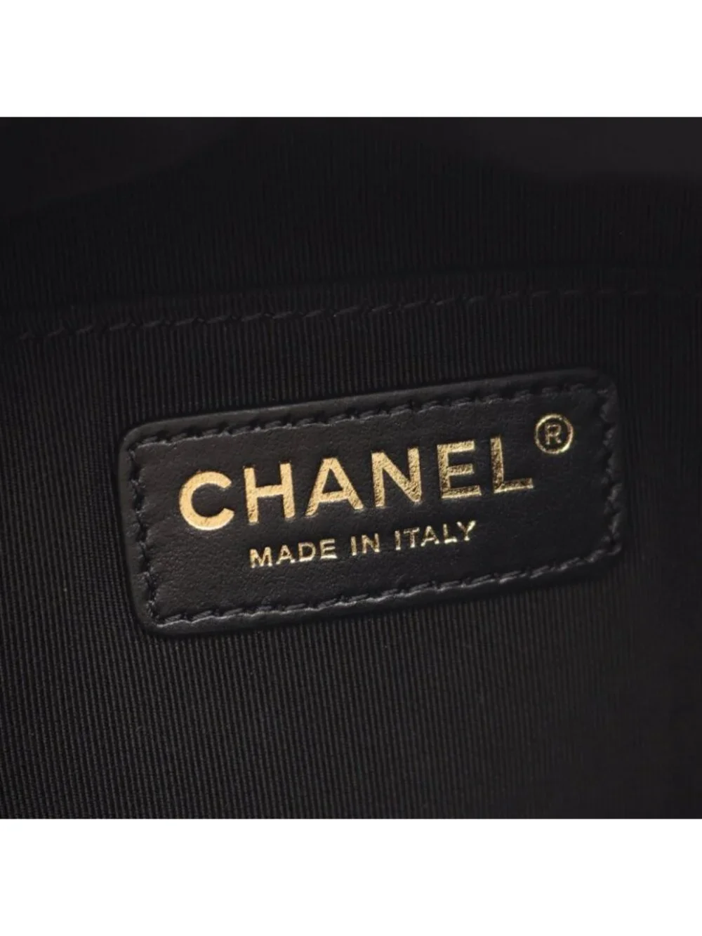 Chanel Waist Bag Quilted Black Gold Silver Leather Chain